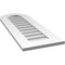 Ekena Millwork Round Top Surface Mount PVC Gable Vent: Non-Functional, w/ 3-1/2"W x 1"P Standard Frame, 14"W x 38"H GVPRT14X3801SN - alternate 2